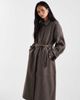 Object Object premium wool mix tailored trench coat in taupe-Neutral - 2