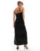 Object Object sequin applique maxi dress in black - 4