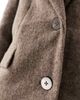 Object Object single breasted longline formal coat in brown melange - 3