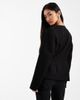 Object Object stretch tailored cinched waist blazer in black - 3