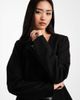 Object Object stretch tailored cinched waist blazer in black - 4