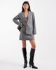 Object Object stretch tailored mini skirt in gray pinstripe - part of a set - 3