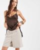 Object Object stretch tailored shorts in cream-White - 1