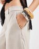 Object Object stretch tailored shorts in cream-White - 4