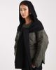 Object Object super soft knit hooded scarf in black - 3