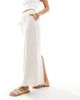 Object Object tailored ankle length skirt in cream-Neutral - 4