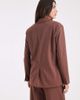 Object Object tailored blazer in chocolate pinstripe - part of a set-Brown - 4