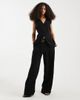 Object Object tailored wrap vest with hardwear detail in black - part of a set - 2