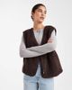 Object Object teddy fleece sleeveless jacket in chocolate-Brown - 2