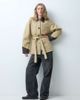 Object Object tie-waist short jacket with contrast details in beige-NEUTRAL - 1
