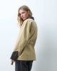 Object Object tie-waist short jacket with contrast details in beige-NEUTRAL - 2