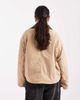 Object Object water repellent lightly padded barn jacket with faux leather collar in beige-Black - 2