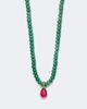 Octavia Elizabeth Octavia Elizabeth 18kt gold beaded necklace with aventurines and tourmaline - 4