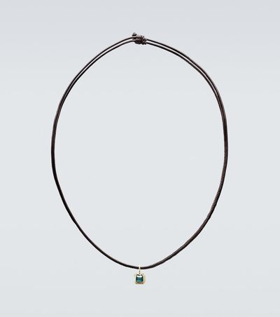 Octavia Elizabeth Octavia Elizabeth 18kt gold pendant necklace with tourmaline