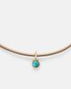 Octavia Elizabeth Octavia Elizabeth 18kt gold pendant necklace with turquoise - 4