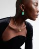 Octavia Elizabeth Octavia Elizabeth Bermuda Grass 18kt gold chain necklace with beryl and diamonds - 3