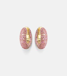 Octavia Elizabeth Octavia Elizabeth Blossom Bubble 18kt gold hoop earrings with sapphires