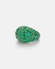 Octavia Elizabeth Octavia Elizabeth Earth Dome 18kt gold ring with emeralds - 1