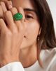 Octavia Elizabeth Octavia Elizabeth Earth Dome 18kt gold ring with emeralds - 2