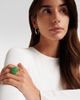 Octavia Elizabeth Octavia Elizabeth Earth Dome 18kt gold ring with emeralds - 3