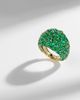 Octavia Elizabeth Octavia Elizabeth Earth Dome 18kt gold ring with emeralds - 5