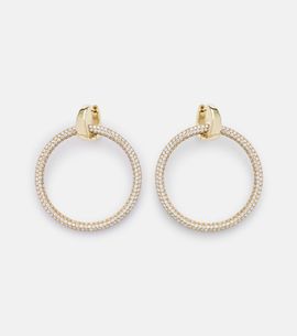 Octavia Elizabeth Octavia Elizabeth Eternal 18kt gold hoop earrings with diamonds
