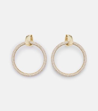 Octavia Elizabeth Octavia Elizabeth Eternal 18kt gold hoop earrings with diamonds