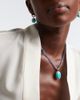 Octavia Elizabeth Octavia Elizabeth Hidden Gem 18kt gold beaded necklace with tanzanites and turquoise - 2