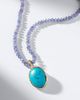 Octavia Elizabeth Octavia Elizabeth Hidden Gem 18kt gold beaded necklace with tanzanites and turquoise - 5