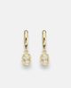 Octavia Elizabeth Octavia Elizabeth Hidden Gem 18kt gold huggies with diamonds - 1