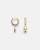 Octavia Elizabeth Octavia Elizabeth Hidden Gem 18kt gold huggies with diamonds - 4