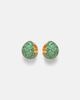 Octavia Elizabeth Octavia Elizabeth Icon Poppy 18kt gold hoop earrings with emeralds - 1
