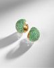 Octavia Elizabeth Octavia Elizabeth Icon Poppy 18kt gold hoop earrings with emeralds - 5