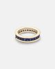 Octavia Elizabeth Octavia Elizabeth Ivy Eternity 18kt gold ring with sapphire - 1