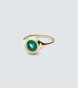 Octavia Elizabeth Octavia Elizabeth Lenny 18kt gold ring with emerald