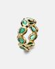 Octavia Elizabeth Octavia Elizabeth Nesting Gem 18kt gold eternity ring with emeralds - 4