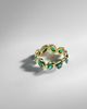 Octavia Elizabeth Octavia Elizabeth Nesting Gem 18kt gold eternity ring with emeralds - 5