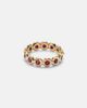 Octavia Elizabeth Octavia Elizabeth Nesting Gem 18kt gold eternity ring with rubies - 1