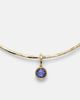 Octavia Elizabeth Octavia Elizabeth Olivia 18kt gold pendant choker with diamonds and tanzanite - 4