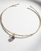 Octavia Elizabeth Octavia Elizabeth Olivia 18kt gold pendant choker with diamonds and tanzanite - 5
