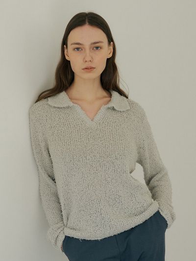 octette 105 Loose Collar Knit_Mint