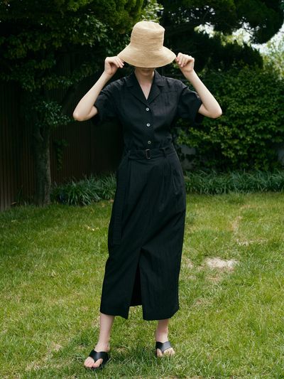 octette Anorak Belted Skirt_Black