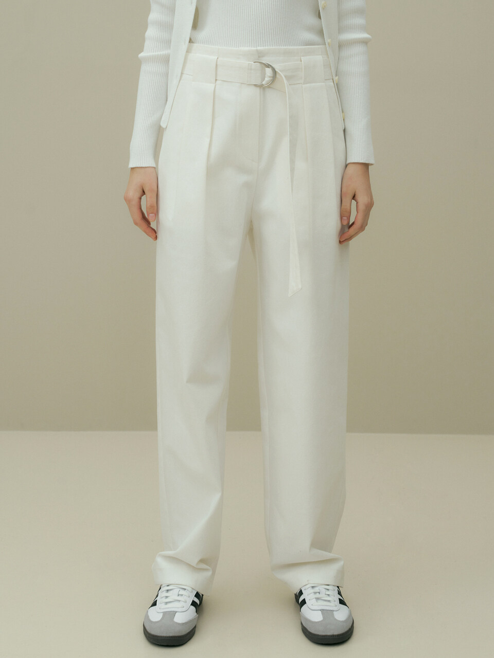 octette Belted Cotton Pants