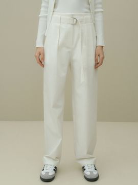 octette Belted Cotton Pants