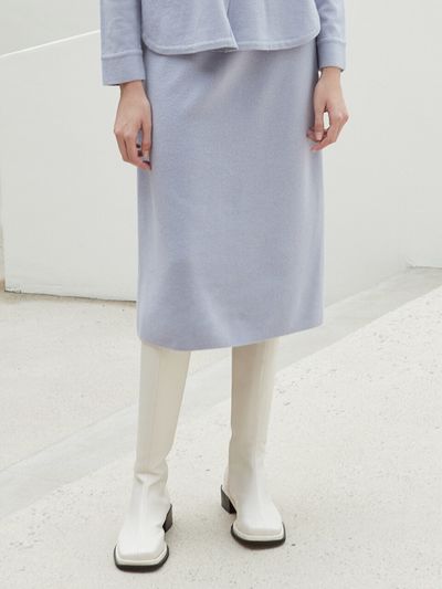 octette Cashmere Knit Skirt (Violet)