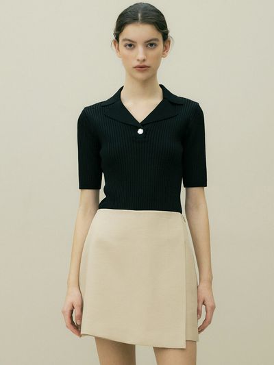 octette Collar Ribbed Sweater