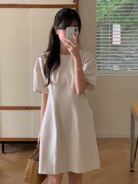 octette LUME LINEN VOLUME DRESS_2COLOR