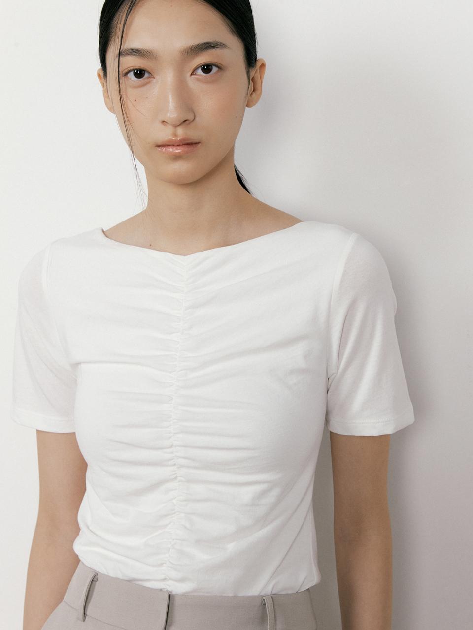 octette Reversible Shirring T-Shirts_3 Colors