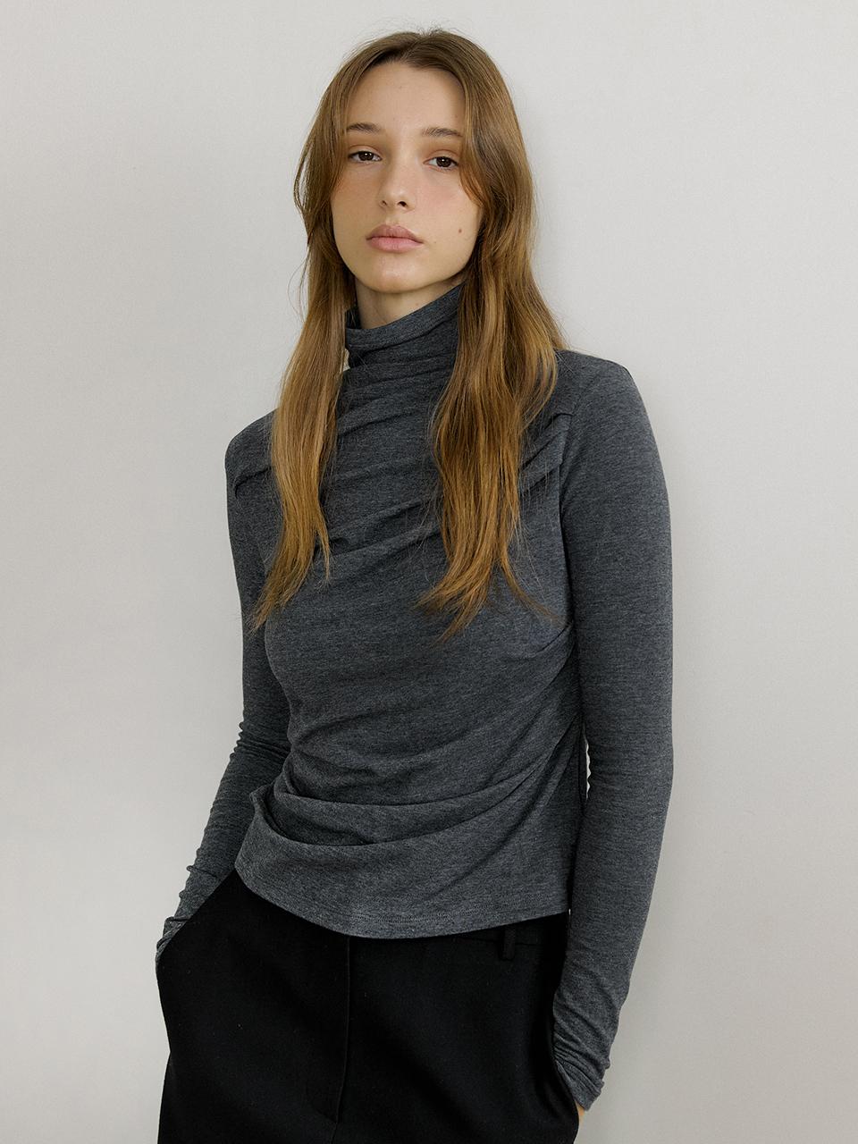octette ROZY POLA NECK T SHIRTS_3COLOR