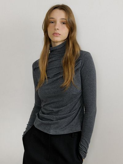 octette ROZY POLA NECK T SHIRTS_3COLOR